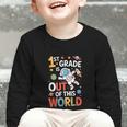 Back To School 1st Grade Is Out Of This World Graphic Toddler Long Sleeve Tee