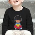 Back To School Afro African American Boy Student Graphic Toddler Long Sleeve Tee Back To School Afro African American Boy Student Graphic Toddler Long Sleeve Tee