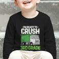 Back To School First Day Of 3rd Grade Garbage Truck Boys Graphic Toddler Long Sleeve Tee Back To School First Day Of 3rd Grade Garbage Truck Boys Graphic Toddler Long Sleeve Tee
