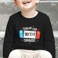 Back To School Game On 10th Grade Gamer Kids Boys Girl Graphic Toddler Long Sleeve Tee Back To School Game On 10th Grade Gamer Kids Boys Girl Graphic Toddler Long Sleeve Tee