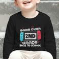 Back To School Game Over 2nd Grade Gamer Kids Boys Graphic Toddler Long Sleeve Tee Back To School Game Over 2nd Grade Gamer Kids Boys Graphic Toddler Long Sleeve Tee