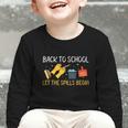 Back To School Let The Spills Begin School Custodian Graphic Toddler Long Sleeve Tee Back To School Let The Spills Begin School Custodian Graphic Toddler Long Sleeve Tee