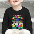 Back To School Look Out 1st Grade Here I Come For Kids Graphic Toddler Long Sleeve Tee