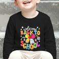Back To School Pencil Coquette Bow First Day Of School Kids Graphic Toddler Long Sleeve Tee Back To School Pencil Coquette Bow First Day Of School Kids Graphic Toddler Long Sleeve Tee