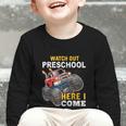 Back To School Preschool Here I Come For Boy Kids Truck Graphic Toddler Long Sleeve Tee Back To School Preschool Here I Come For Boy Kids Truck Graphic Toddler Long Sleeve Tee