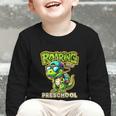 Back To School Preschool Dinosaur First Day Of School Boy Graphic Toddler Long Sleeve Tee