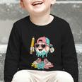 Baseball Drip Ice Cream First Day Back To School Cute Girls Graphic Toddler Long Sleeve Tee