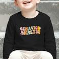 Behavior Analyst Fun Back To School Appreciation Graphic Toddler Long Sleeve Tee
