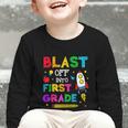 Blast Off Into First Grade Squad First Day Back To School Graphic Toddler Long Sleeve Tee Blast Off Into First Grade Squad First Day Back To School Graphic Toddler Long Sleeve Tee