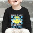 Bruh It's My First Day Of 2nd-Grade Back To School Kids Boys Graphic Toddler Long Sleeve Tee Bruh It's My First Day Of 2nd-Grade Back To School Kids Boys Graphic Toddler Long Sleeve Tee