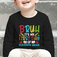 Bruh It's My First Day Of Junior Back To School Graphic Toddler Long Sleeve Tee Bruh It's My First Day Of Junior Back To School Graphic Toddler Long Sleeve Tee