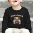 Bulldogs Back To School Spirit Graphic Toddler Long Sleeve Tee