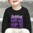 Bulldogs Cheer Back To School Cheerleading Spirit P Graphic Toddler Long Sleeve Tee Bulldogs Cheer Back To School Cheerleading Spirit P Graphic Toddler Long Sleeve Tee