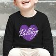 Bulldogs Heart Back To School Spirit P Graphic Toddler Long Sleeve Tee Bulldogs Heart Back To School Spirit P Graphic Toddler Long Sleeve Tee