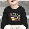 Bye 10th Grade Hello 11th Grade Back To School Kids Boys Graphic Toddler Long Sleeve Tee Bye 10th Grade Hello 11th Grade Back To School Kids Boys Graphic Toddler Long Sleeve Tee