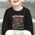 Cafeteria Manager School Cafeteria Crew Back To School Graphic Toddler Long Sleeve Tee Cafeteria Manager School Cafeteria Crew Back To School Graphic Toddler Long Sleeve Tee