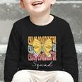 Chaos Coordinator Squad Groovy Coquette Bow Back To School Graphic Toddler Long Sleeve Tee Chaos Coordinator Squad Groovy Coquette Bow Back To School Graphic Toddler Long Sleeve Tee