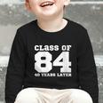 Class Of 1984 40 Years Later Reunions SQUAD Back To School Graphic Toddler Long Sleeve Tee Class Of 1984 40 Years Later Reunions SQUAD Back To School Graphic Toddler Long Sleeve Tee