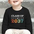Class Of 2037 Grow With Me Back To School Pre-K 12th Grade Graphic Toddler Long Sleeve Tee