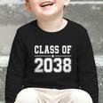 Class Of 2038 Grow With Me Back To School Kindergarten 2038 Graphic Toddler Long Sleeve Tee