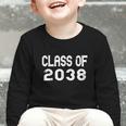 Class Of 2038 Grow With Me Graduation Back To School Graphic Toddler Long Sleeve Tee