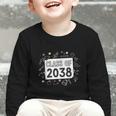 Class Of 2038 Grow Wiith Me School Back To School First Day Graphic Toddler Long Sleeve Tee Class Of 2038 Grow Wiith Me School Back To School First Day Graphic Toddler Long Sleeve Tee