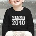 Class Of 2040 Senior Graduation Year Vintage Back To School Graphic Toddler Long Sleeve Tee Class Of 2040 Senior Graduation Year Vintage Back To School Graphic Toddler Long Sleeve Tee