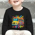 Colorful School Bus Driver Back To School Men Women Kids Graphic Toddler Long Sleeve Tee Colorful School Bus Driver Back To School Men Women Kids Graphic Toddler Long Sleeve Tee