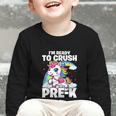 Crush Pre-K Girls Back To School Unicorn First Day Preschool Graphic Toddler Long Sleeve Tee