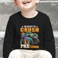 Crush Preschool Monster Truck Back To School Kids Boys Graphic Toddler Long Sleeve Tee
