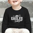 Eagles Volleyball Back To School Spirit Graphic Toddler Long Sleeve Tee