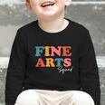 Fine Arts Squad Boho Cute Back To School Fine Arts Graphic Toddler Long Sleeve Tee Fine Arts Squad Boho Cute Back To School Fine Arts Graphic Toddler Long Sleeve Tee