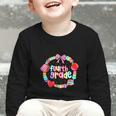 First Day Of 4th Grade Friendship Bracelet Back To School Graphic Toddler Long Sleeve Tee
