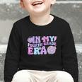 In My Fourth Grade Era Retro Back To School Disco Ball Graphic Toddler Long Sleeve Tee