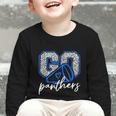Go Cheer Panthers School Sports Name Spirit Back To School Graphic Toddler Long Sleeve Tee Go Cheer Panthers School Sports Name Spirit Back To School Graphic Toddler Long Sleeve Tee