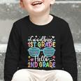Goodbye 1st Grade Hello 2nd Grade Graduation Back To School Graphic Toddler Long Sleeve Tee Goodbye 1st Grade Hello 2nd Grade Graduation Back To School Graphic Toddler Long Sleeve Tee