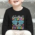 Goodbye 7th Grade Hello 8th Grade Graduation Back To School Graphic Toddler Long Sleeve Tee