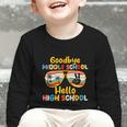 Goodbye Middle School Hello High School Back To School Graphic Toddler Long Sleeve Tee Goodbye Middle School Hello High School Back To School Graphic Toddler Long Sleeve Tee