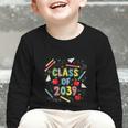 Graduation Class Of 2039 Groow With Me Senior Back To School Graphic Toddler Long Sleeve Tee Graduation Class Of 2039 Groow With Me Senior Back To School Graphic Toddler Long Sleeve Tee