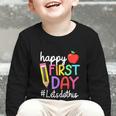 Happy First Day Let's Do This Welcome Back To School Tie Dye Graphic Toddler Long Sleeve Tee Happy First Day Let's Do This Welcome Back To School Tie Dye Graphic Toddler Long Sleeve Tee