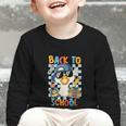 Happy First Day Of School Back To School Goose Boys Kids Graphic Toddler Long Sleeve Tee