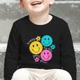 Happy To See Your Face Back To School First Day Of School Graphic Toddler Long Sleeve Tee