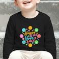 Happy To See Your Face Colorful Ball Back To School Graphic Toddler Long Sleeve Tee