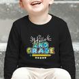 Hello 2nd Grade Back To School First Day Of School Graphic Toddler Long Sleeve Tee