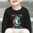 Hello Second Grade Dolphin Lover Back To School Kid Boy Girl Graphic Toddler Long Sleeve Tee Hello Second Grade Dolphin Lover Back To School Kid Boy Girl Graphic Toddler Long Sleeve Tee