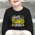 Hello Third Grade Sunflower 3rd Grade Vibes Back To School Graphic Toddler Long Sleeve Tee Hello Third Grade Sunflower 3rd Grade Vibes Back To School Graphic Toddler Long Sleeve Tee