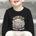 Howdy Fourth Grade Cowgirl Western 4th Grade Back To School Graphic Toddler Long Sleeve Tee Howdy Fourth Grade Cowgirl Western 4th Grade Back To School Graphic Toddler Long Sleeve Tee