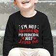 I'm Not Spoiled My Principal Just Loves Me Back To School Graphic Toddler Long Sleeve Tee I'm Not Spoiled My Principal Just Loves Me Back To School Graphic Toddler Long Sleeve Tee