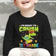 I'm Ready To Crush 1st Grade Dinosaurs Back To School Kids Graphic Toddler Long Sleeve Tee I'm Ready To Crush 1st Grade Dinosaurs Back To School Kids Graphic Toddler Long Sleeve Tee