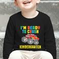 I'm Ready To Crush Kindergarten Dinosaur Back To School Boys Graphic Toddler Long Sleeve Tee I'm Ready To Crush Kindergarten Dinosaur Back To School Boys Graphic Toddler Long Sleeve Tee